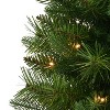 Puleo Set of 2 3.5' Artificial Battery-Operated Pre-Lit Potted Oklahoma Fir Christmas Trees - 4 of 4
