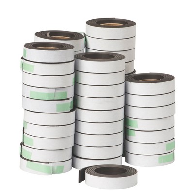 3 Rolls 1 x 10ft Magnet Strips with Adhesive - Dowling Magnets