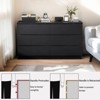 Okak 6 Deep Drawer Dresser for Bedroom,Modern Closet Dressers Wood Spacious Dresser Storage Cabinet Large Nightstand for Living Room Entryway - 2 of 4