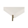 Meridian Furniture,Carly Cream Vegan Leather Seat / Boucle Fabric Back Counter Stool - 4 of 4