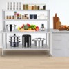 Coucheta Stainless Steel Table with Shelves, Prep Table for Commercial Kitchen Steel Countertop, Metal Table- Prep Table for Home Kitchen Restaurant - 4 of 4