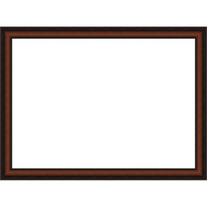 Amanti Art Cyprus Walnut Narrow Framed Dry Erase Magnetic Board - 1 of 4