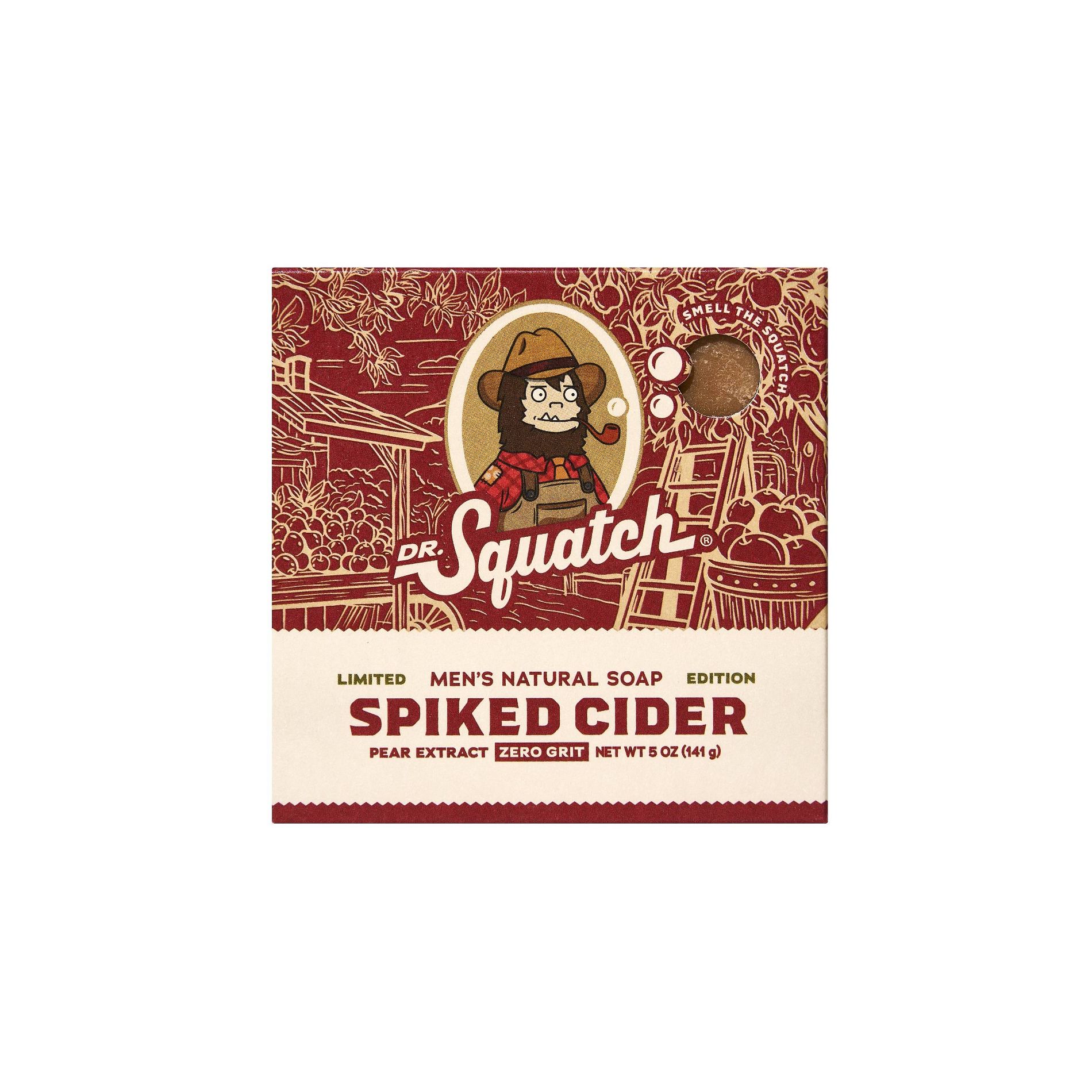 DR. SQUATCH Men's All Natural Bar Soap - Spiked Cider - 5oz