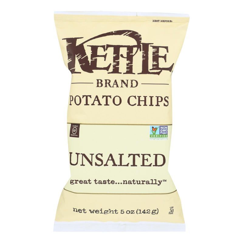 Kettle Brand Unsalted Potato Chips - Case of 15/5 oz, 2 of 6