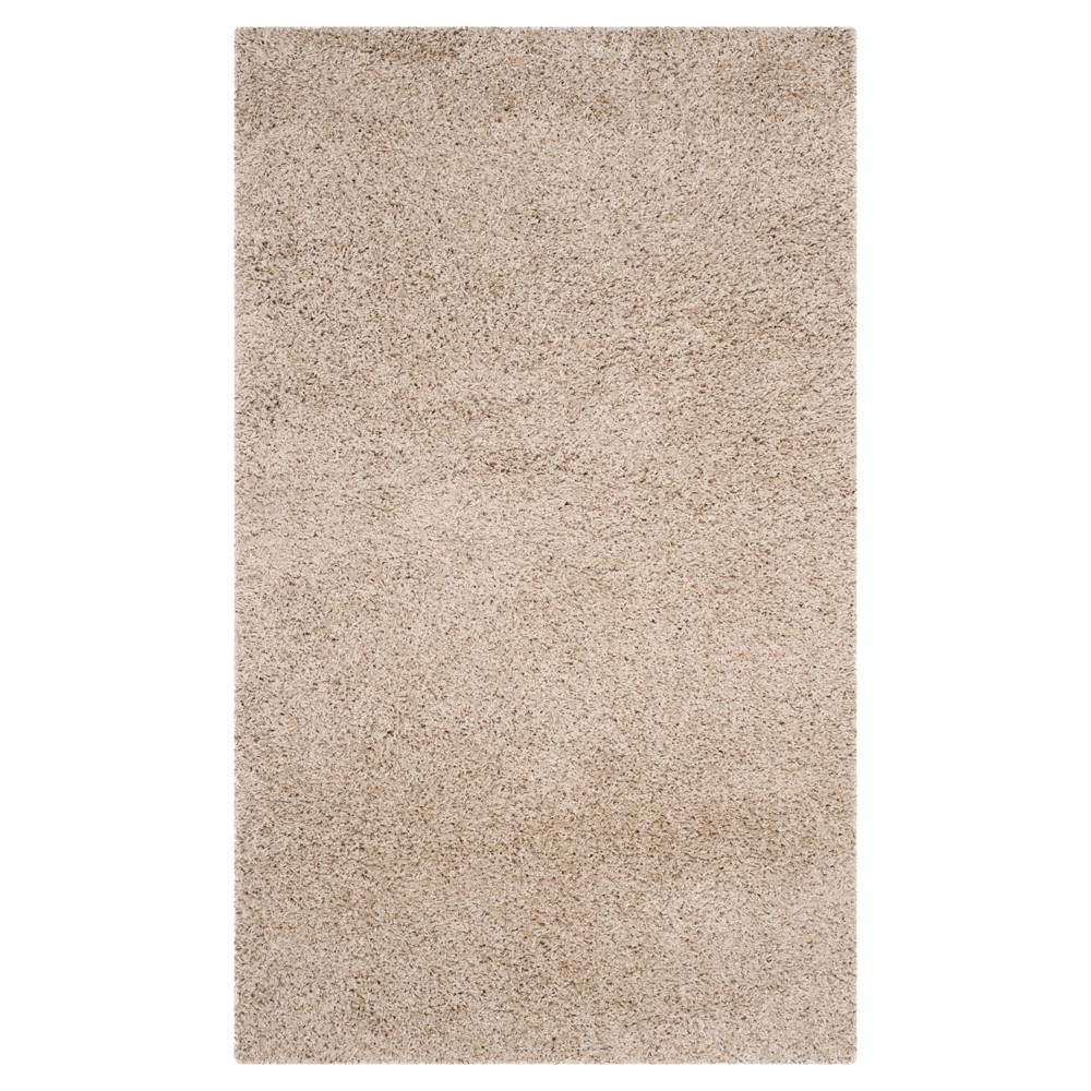 4'x6' Rayan Solid Loomed Area Rug Sand - Safavieh