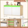 Aheaplus Storage Buffet Cabinet with LED Light - 4 of 4