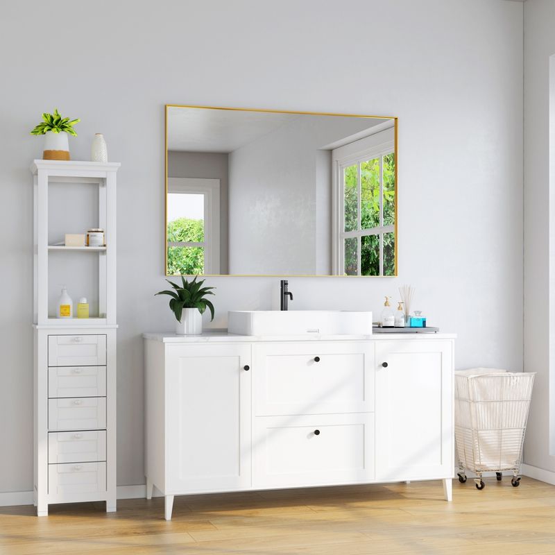 Organnice Aluminum Frame Bathroom Vanity Mirror, 5 of 6