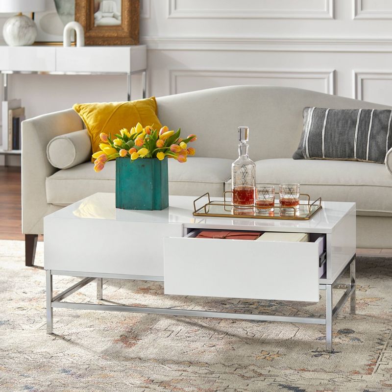 Lewis Modern Coffee Table White - Buylateral, 4 of 7