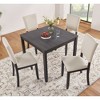 5-Piece Dining Set with Wooden Table and 4 Chairs for Kitchen, Dining Room - 2 of 4