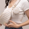 Luli Bebe Monaco Sling Bag, Luxury & Stain Resistant Quilted Exterior, Made From Eco-Friendly Vegan Leather, For Travel & Everyday Use - 3 of 4