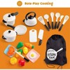 Pretend Play Kitchen Set, Pots and Pans Cookware with Utensils, Cooking Toys,Easy to Store - 4 of 4