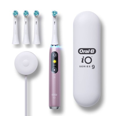 Oral-B iO Series 9 Electric Toothbrush with Brush Heads - Rose Quartz - 4ct