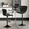 BABYYER Modern Bar Stools Set of 2, with Back and Footrest, Adjustable Swivel Barstools, for Kitchen Island - 2 of 4