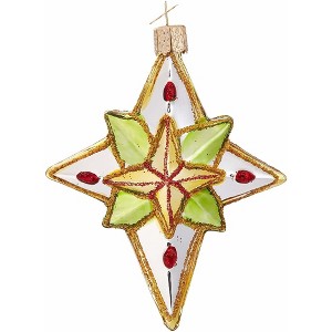 Old World Christmas Blown Glass Ornament for Christmas Tree, Luminous Star - 1 of 4