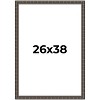 PosterPalooza | 26x38 Modern Bamboo Picture Frame, UV Acrylic, 5 Finishes - 2 of 4