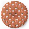 Schatzi Brown Norr Flower Orange Round Floor Pillow - Deny Desings - 2 of 2