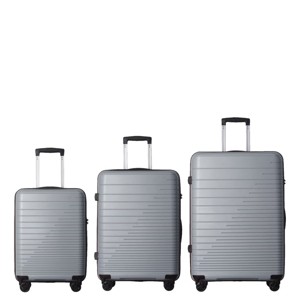 FURNIinspire Bag And Luggage Sets 3 Piece Suitcases with Wheels, Family-Friendly Travel Luggage, Lightweight Suitcase Set, Grey, 20.47"*11.22"*29.33" - 1 of 4