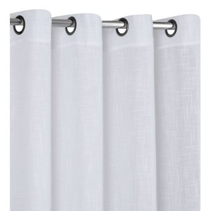Kate Aurora 2 Pack Semi Sheer Grommet Top Window Curtains - 1 of 3