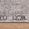 World Rug Gallery Elise Blue Distressed Medallion Indoor Rug – Flat Pile, Washable with Non-Slip Backing - 3 of 4