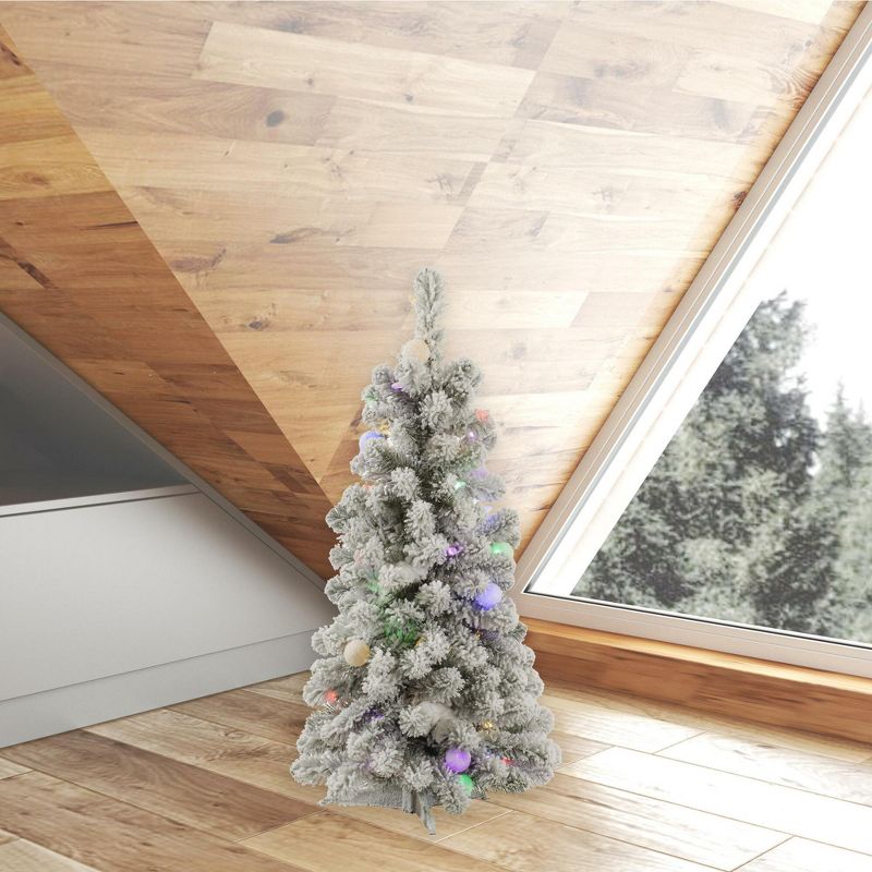 Vickerman Flocked Kodiak Spruce Artificial Christmas Tree, 3 of 4