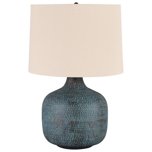 Malthace Patina Metal Table Lamp - Signature Design By Ashley: Hammered ...