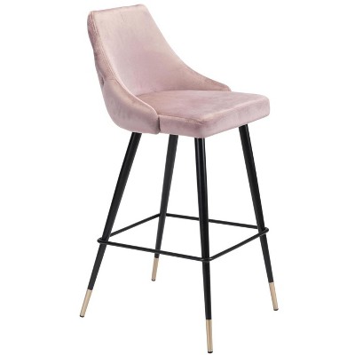 Zuo Piccolo Barstool Pink