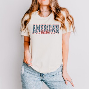 Simply Sage Market American Babe Varsity Short Sleeve Tee - 1 of 4