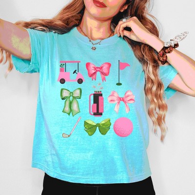 Simply Sage Market Golf Icons Coquette Boxy Crop Top
