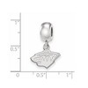 Black Bow Jewelry Sterling Silver Minnesota Wild NHL Bead Charm - 3 of 4