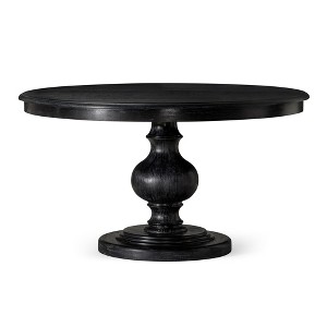 Maven Lane Zola Traditional Round Wooden Dining Table in Antiqued Finish - 1 of 4