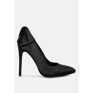 Hornet High Heeled Satin Pump Sandals - 1 of 4