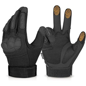 Tactical Gloves for Men, Motorcycle Military Combat Gloves Black Airsoft Gloves Touchscreen for Airsoft Outdoor Hunting Shooting Climbing - 1 of 1