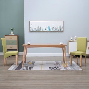 CLIHOME Modern Dining Chairs,Ergonomic Soft Fabric Upholstered Chairs with Sturdy Wooden Legs Accent Chairs( Set of 2) - 1 of 4