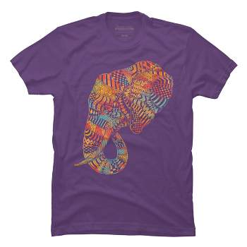 Men's Design By Humans Elephant (Majestic) By kase T-Shirt