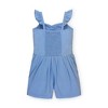 Hope & Henry Girls' Flutter Button Front Romper, Infant - 3 of 4