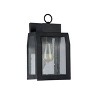 Chloe Lighting Milton Industrial-Style 1 Light Textured Black Outdoor Wall Sconce 14" Tall - 2 of 4