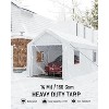 12x20' Heavy-Duty Portable Garage w/ Reinforced Frame, Canopy Top, Roll-Up Windows & Dual Doors - Ideal for Vehicles, Boats, Events (White) - 2 of 4