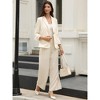 INSPIRE CHIC Women's Lapel Collar Long Sleeve Business Casual One Button Work Office Suit Blazer - 4 of 4