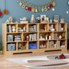 Book Shelf, Cubes Storage Organizer, Freestanding Bookshelf Cube Shelf for Bedroom, Living Room, 3-Tier Open Bookshelf Wooden Bookcase - 4 of 4