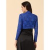 INSPIRE CHIC Women's Elegant Sheer Floral Lace Crop Bolero Shrug - 4 of 4