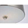 Elegant Lighting Hazen 2 light 12 inch Burnished Nickel flush mount - image 3 of 4