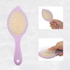 Unique Bargains Women's Leaves Shape Travel Wet Hair Brush 1 Pc - 3 of 4