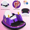 Costway 12V Vehicle 360° Spin Race Toy Kids Ride On Bumper Car w/ Remote Control Purple/Blue/Red/Pink - 4 of 4