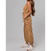 Women's Washed Drawstring Sleeveless Jumpsuit - ee:some - 2 of 4