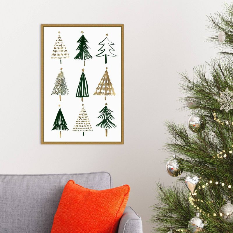 16&#34; x 23&#34; Evergreens I Tree by Isabelle Z Framed Canvas Wall Art - Amanti Art, 6 of 10