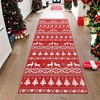 Christmas Rugs for Living Room Xmas Tree Deer Area Rug Stain Resistant Non-Slip Rug - 2 of 4