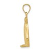 Black Bow Jewelry 14k Yellow Gold Textured Penguin Pendant - 2 of 4