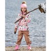 Deux par Deux Girl 3-In-1 Mid-Season Outerwear Set with Printed Jacket Light Pink and Beige Pant - 2 of 4