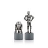 Royal Selangor Hand Finished Star Wars Collection Pewter R2-D2 & C-3PO Knight Chess Piece Pair Gift - 4 of 4