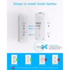 Itopfox 1680J Surge Protector Power Strip with 5 Outlets & 4 USB Ports (2 USB-C), Wall Mount Charger, Outlet Splitter Adapter for Home, Office - 4 of 4